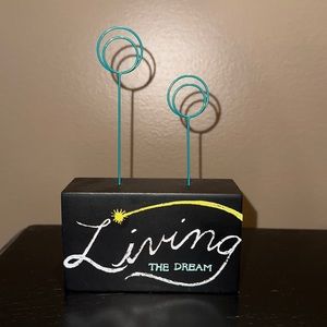 “Living the Dream” photo holder